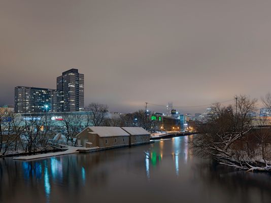 North Branch Canal near North Ave. Bridge, Chicago 2018