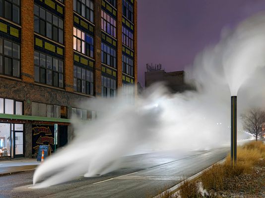Steam Rising, Gratiot Ave., Eastside, Detroit 2017