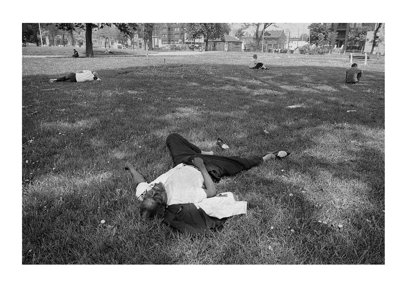A Group of Men in a Park, Detroit 1972
