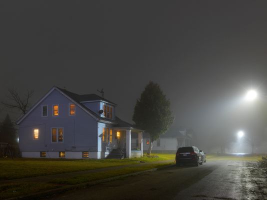 House in Fog, Eastside, Detroit 2017