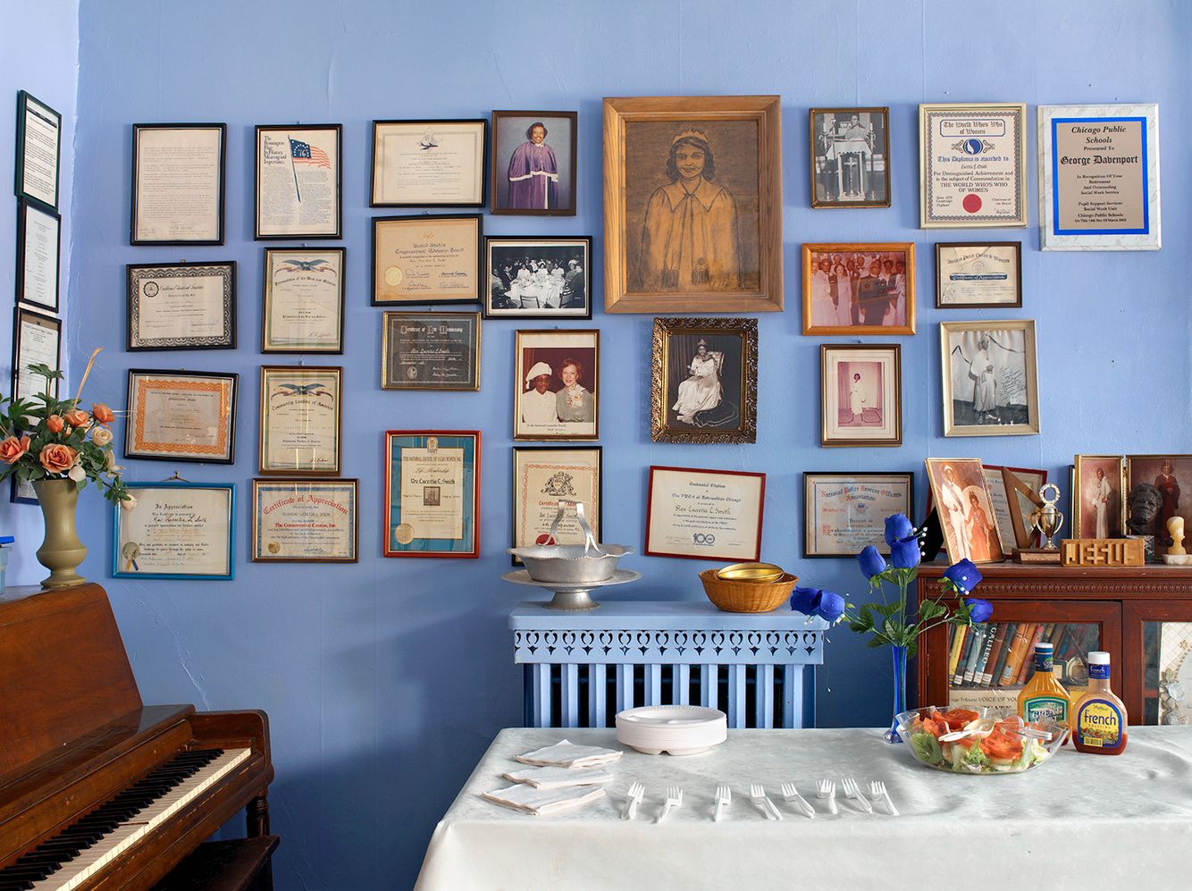 Gathering Room Wall, Lily of the Valley Spiritual Church, 257 W. 48th Pl, Chicago 2003
