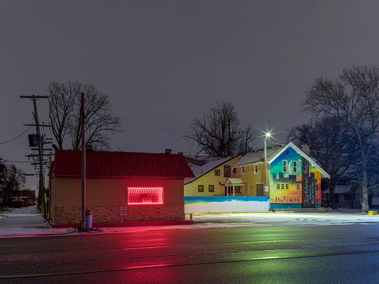 Red Glow 2 (re-photography), Westside, Detroit 2020
