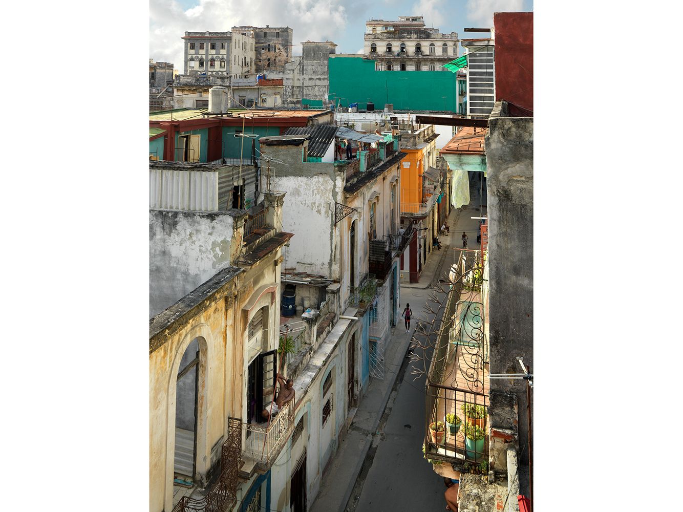 Man on the Balcony, Campanario Street, Centro Havana, Cuba 2016
