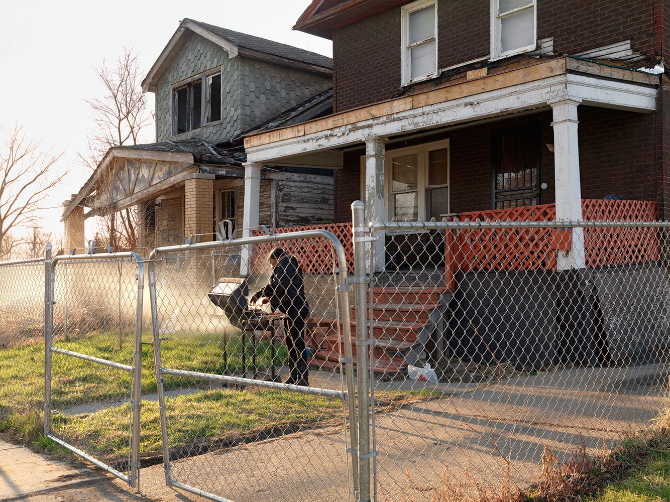 Cynthia Preparing for Easter Dinner, Eastside, Detroit 2014