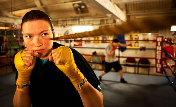 woman boxer