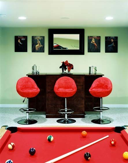 Recreation room, Quail Ridge model home