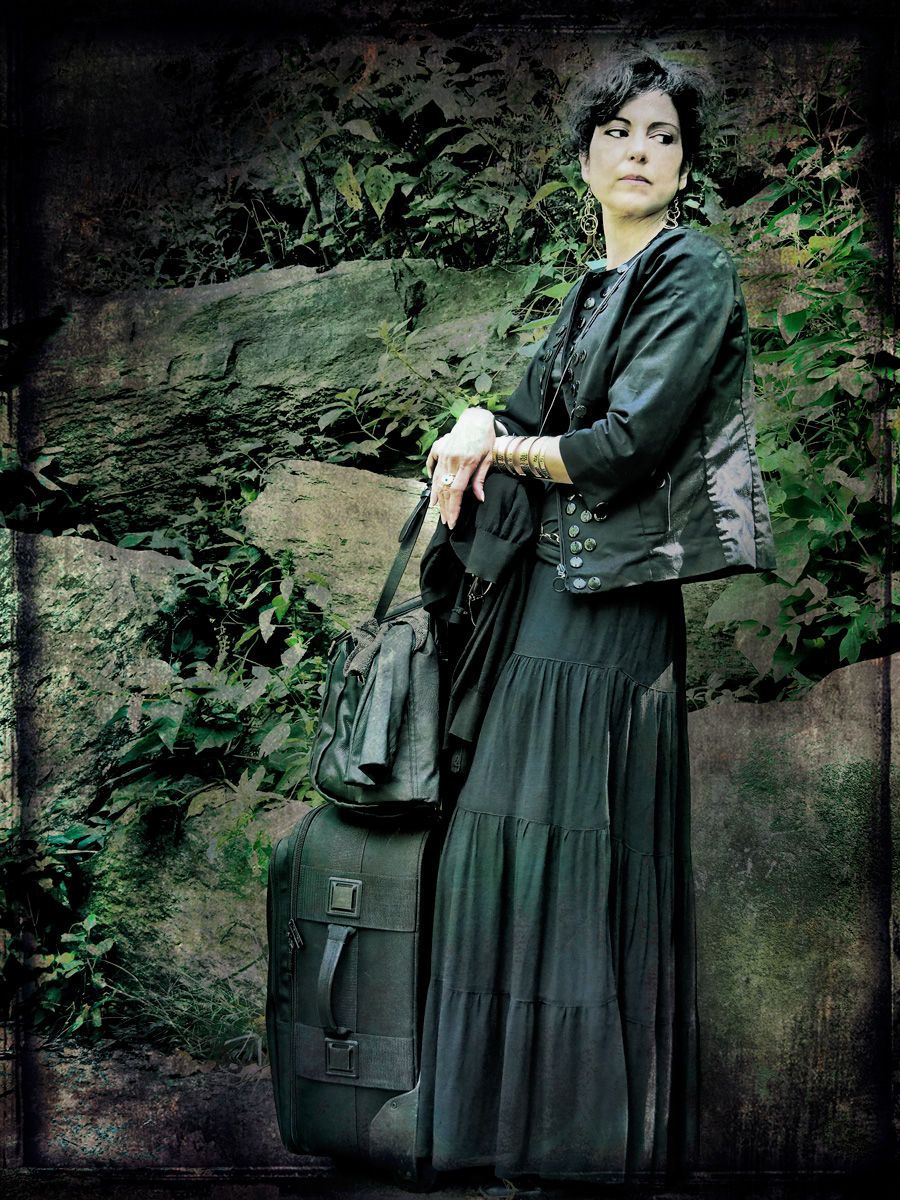 Textured Photograph
Central Park, NY Woman In Black