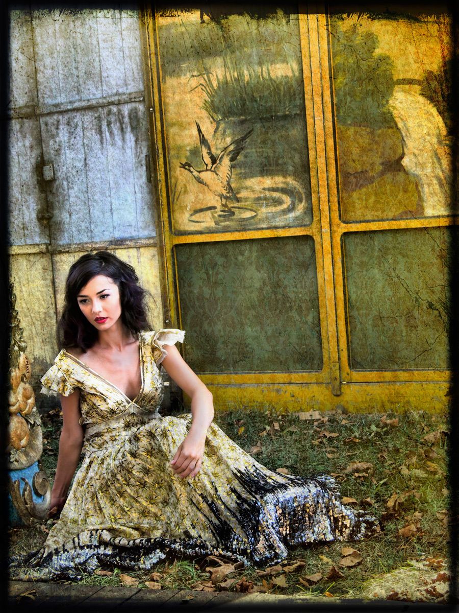 Textured Digital Photograph
Governors Island, NY Model Posing