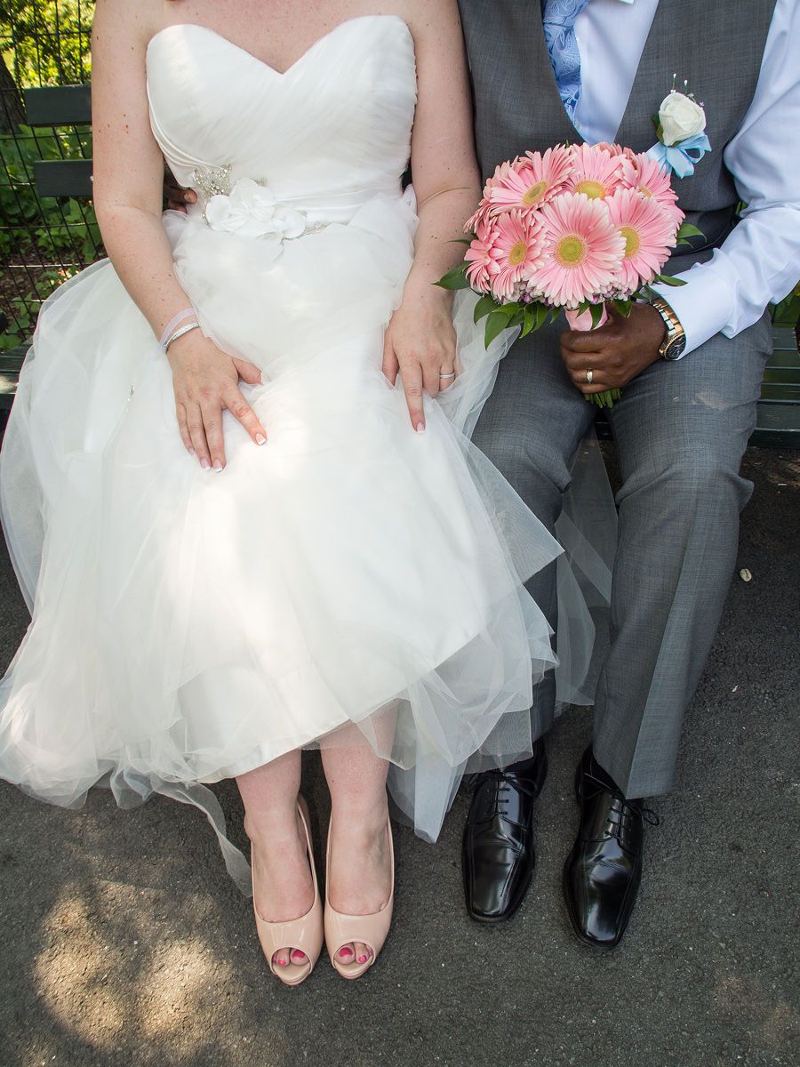 Bride Groom Bench Flowers