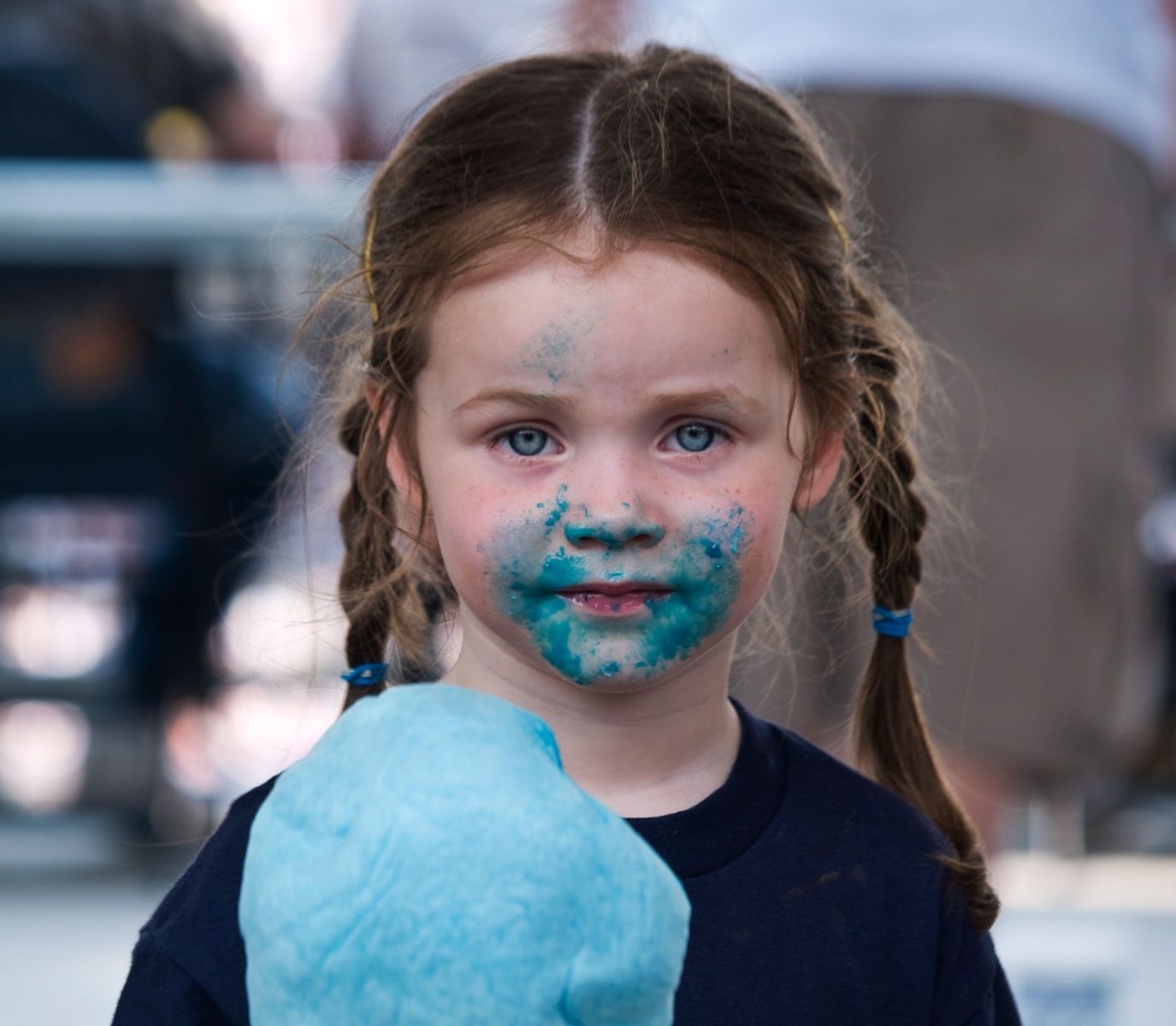 Girl & Blue Cotton Candy