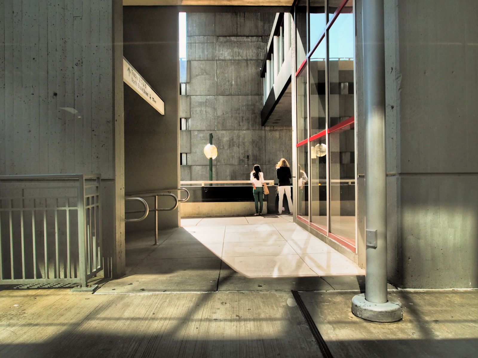Stamford, CT Women Standing At Train Station