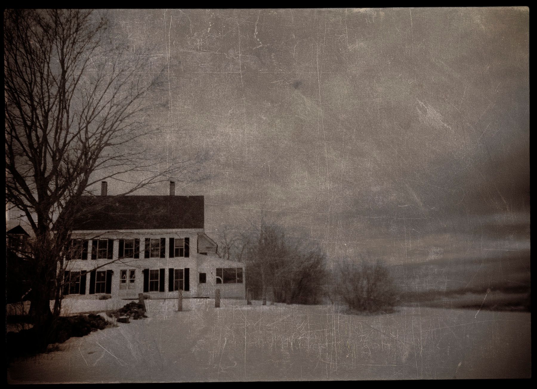 Sepia & Infrared Maine Farmhouse 2