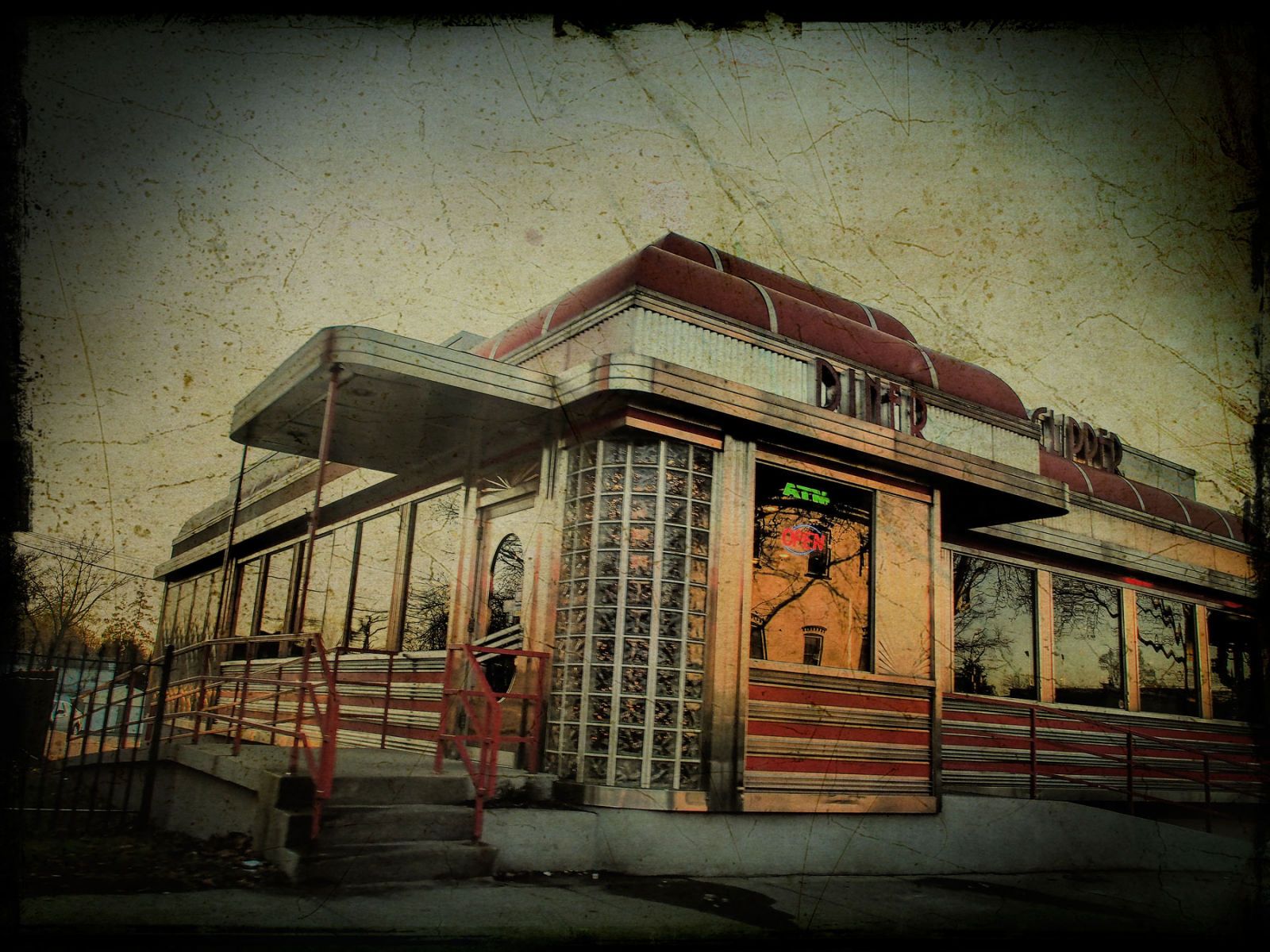 Textured Digital Photograph
Beacon, NY Vintage Diner