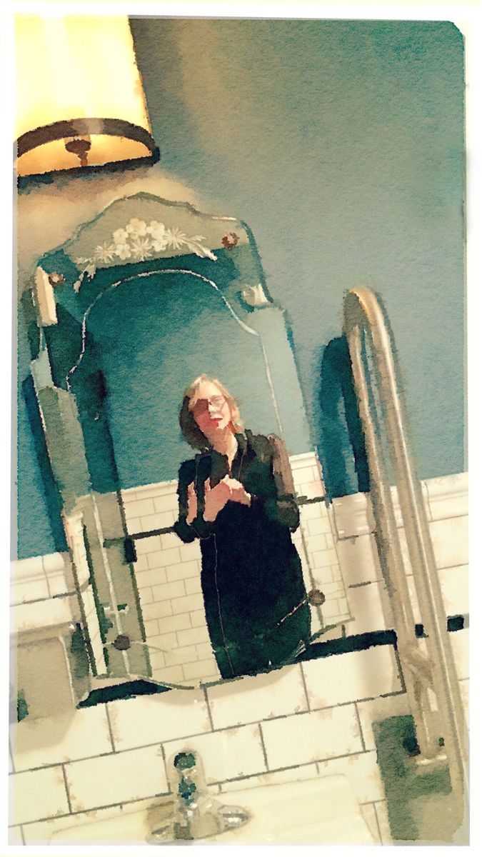 iPhoneography
Bathroom Mirror At a'Vert Brasserie Restaurant
West Hartford, CT Selfie