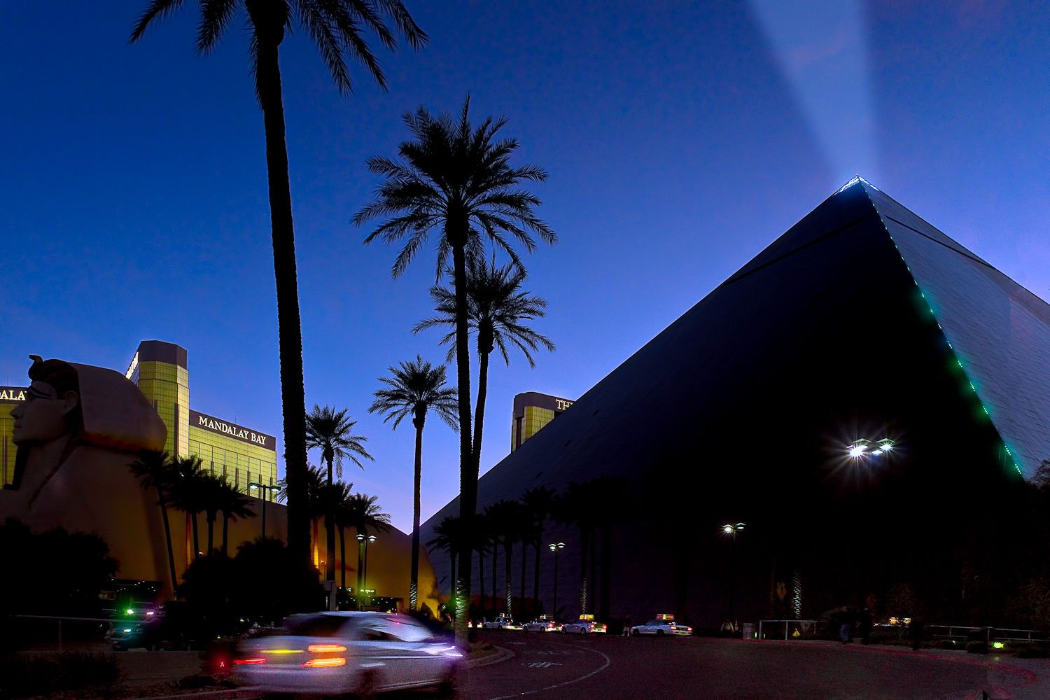 Las Vegas casinos at night
