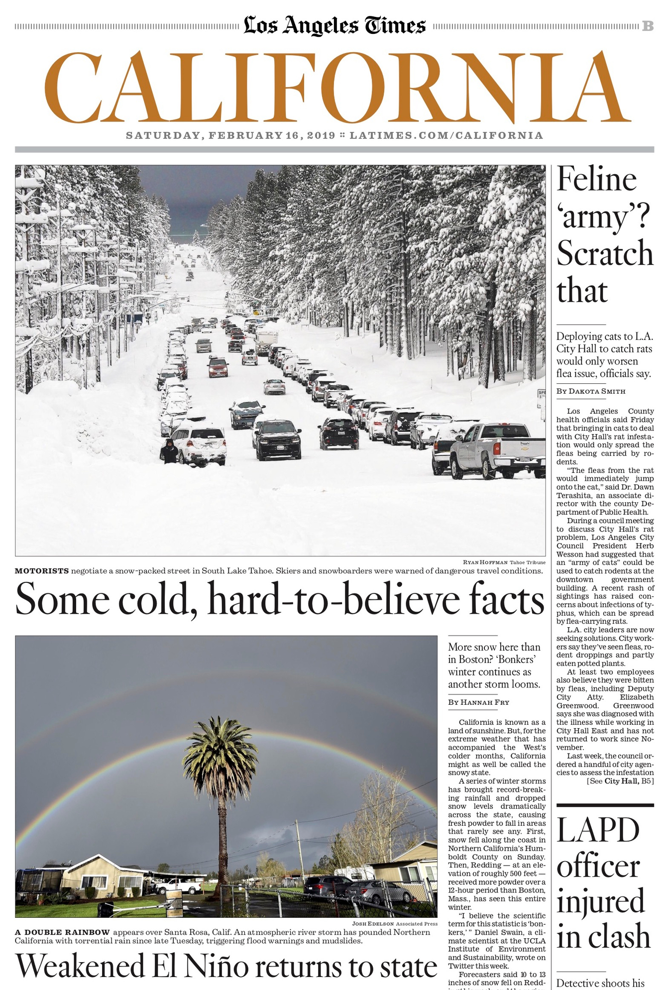2019 - 02.16 - Los Angeles Times (California Front) Double Rainbow.jpg
