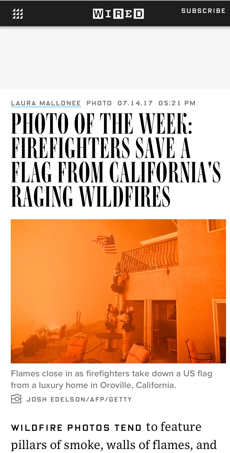 Photo of the Week Firefighters Save a Flag From California's Raging Wildfires  WIRED.jpg