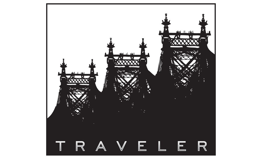 Show logo for the television series "Traveler"