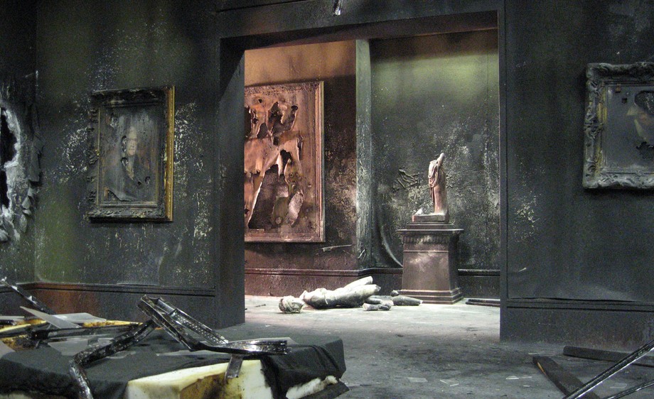 Int. Art Museum- gallery space post terrorist bombing