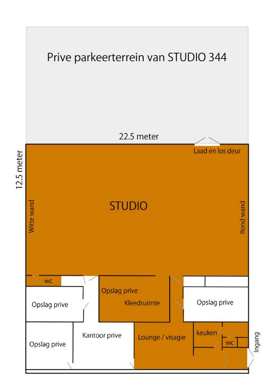 Fotostudio Robert Peek plattegrond