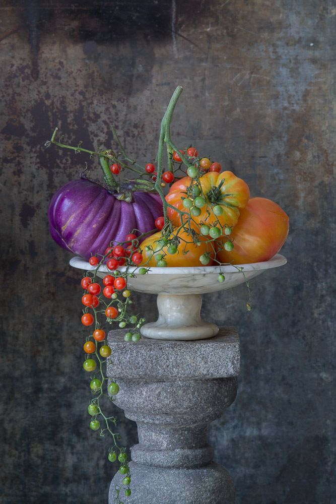 Still Life with Beads of Tomatoes, 2016