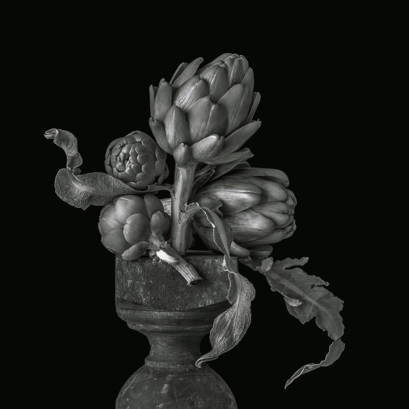 Lynn Karlin_Arrangement of Artichokes on Pedestal.jpg