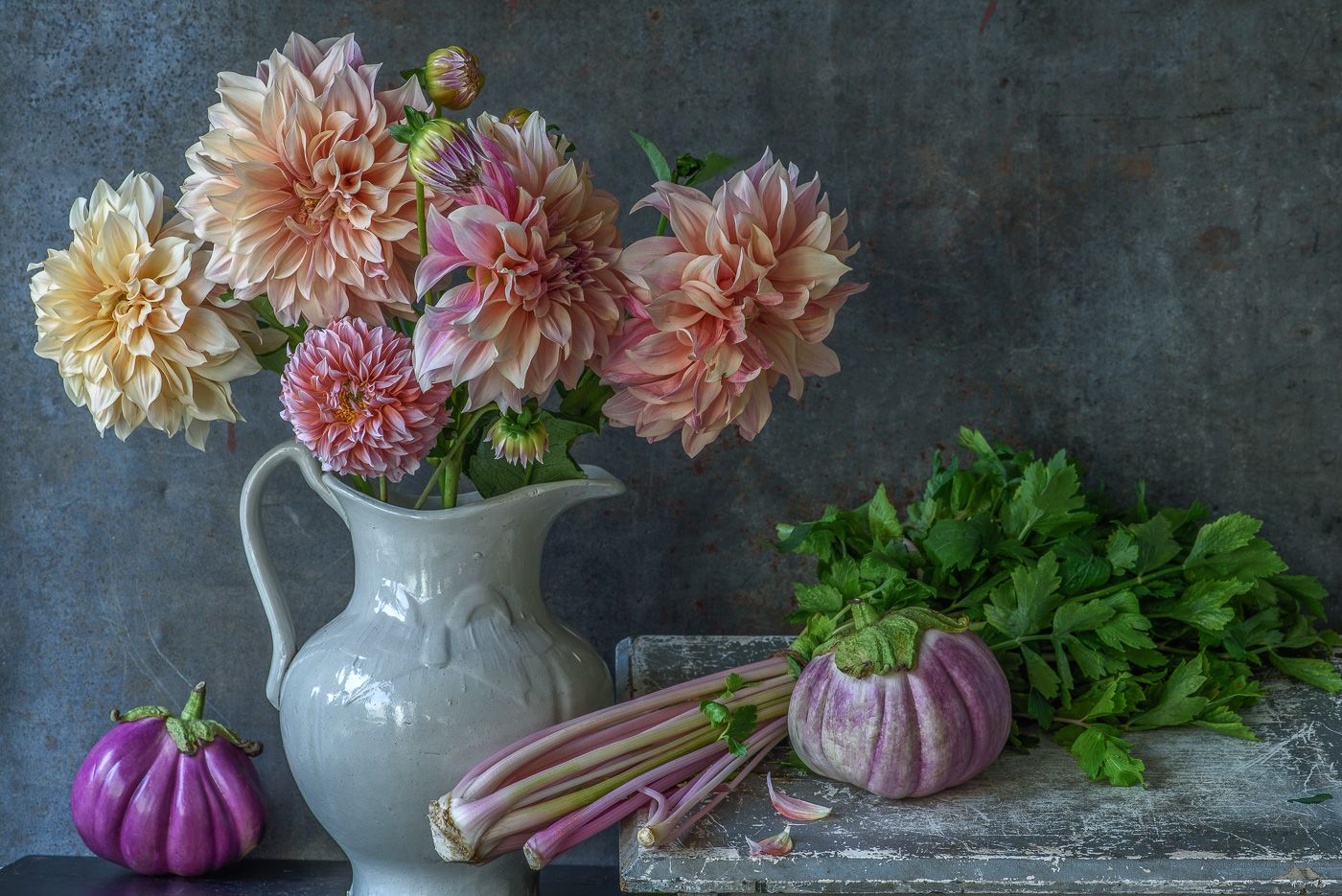 Lynn Karlin_Dinnerplate Chase's Dahlias.jpg