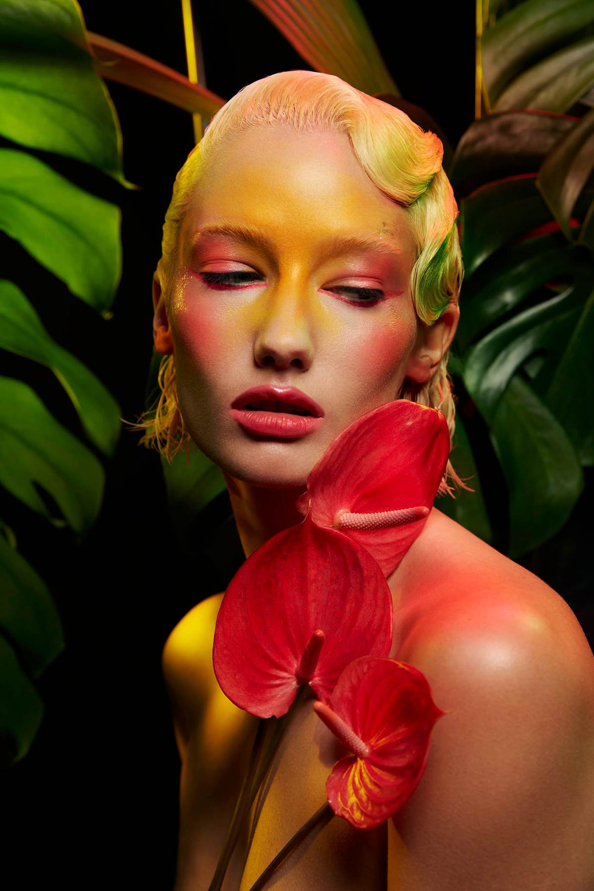 ANTHURIA_beauty_yellow_light_leafes_blond_model_colorfil_bold_makeup_doritthies_female_los_angeles_photographerLB_DT_2U9A7565_v2 copy.jpg