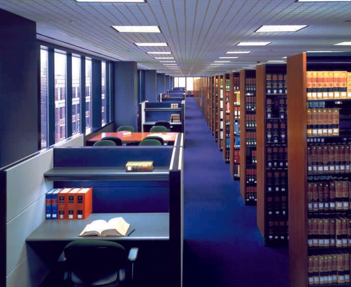 Photo: Hedrich Blessing IIT Kent Law SchoolLibrary / Stacks