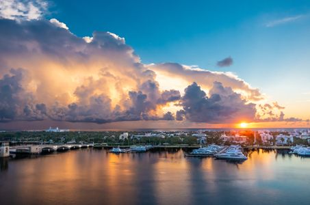 Sunrise over Palm Beach, Florida