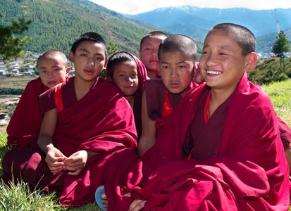  Buddhist Monks. Thimpu, Bhutan