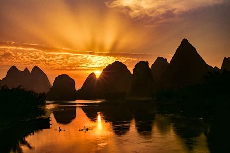 Li  River Sunrise at Yanghsuo, China