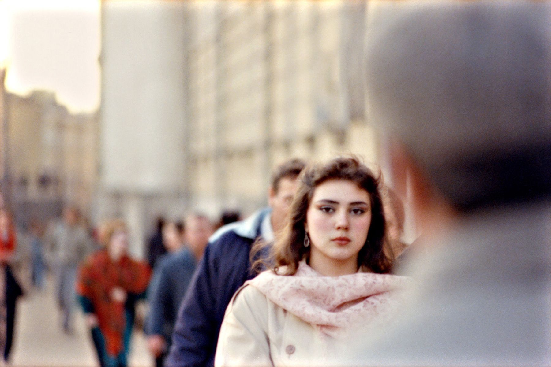 Woman on Moscow street.