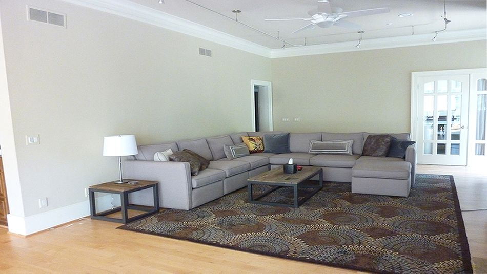 Mena Ranch Family Room, 1980 Before