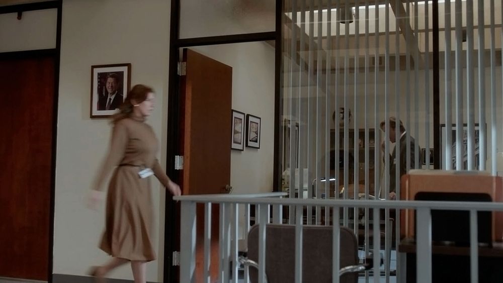 STAGE SET: J.Edgar Hoover Bldg, Washington D.C. FBI Office-Bullpen, 1981