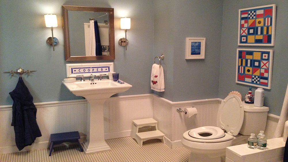 STAGE SET: Cooper's Bedroom & Bathroom