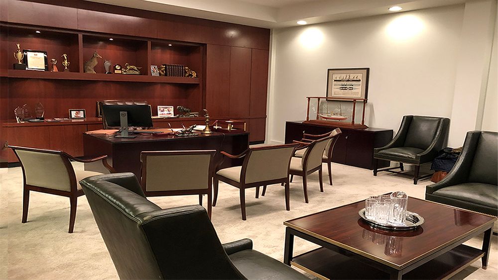 STAGE SET: Int. Executive Law Office