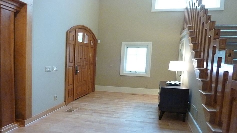 LOCATION BUILD: Mena Ranch Foyer, 1980 Before