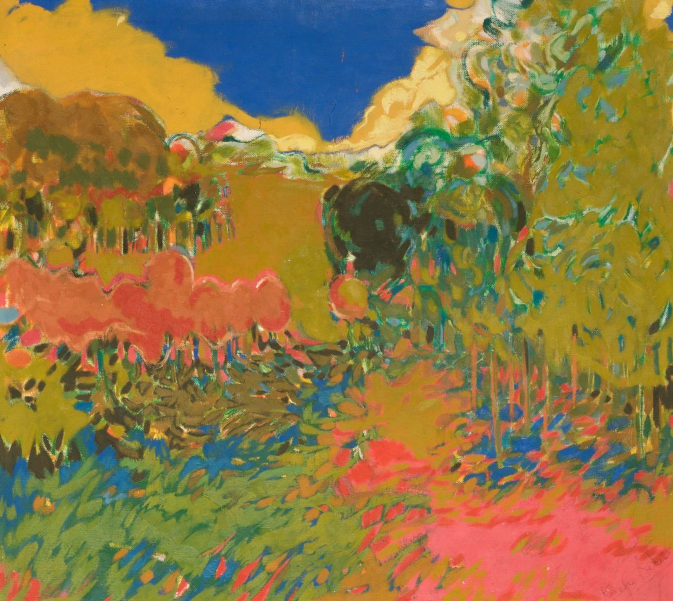 41" x 37"Acrylic on CanvasEarly 1960's Untitled