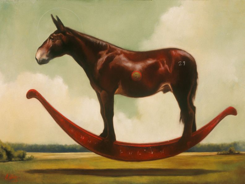 Red Rocking Mule - Artist: James McLaughlin Way