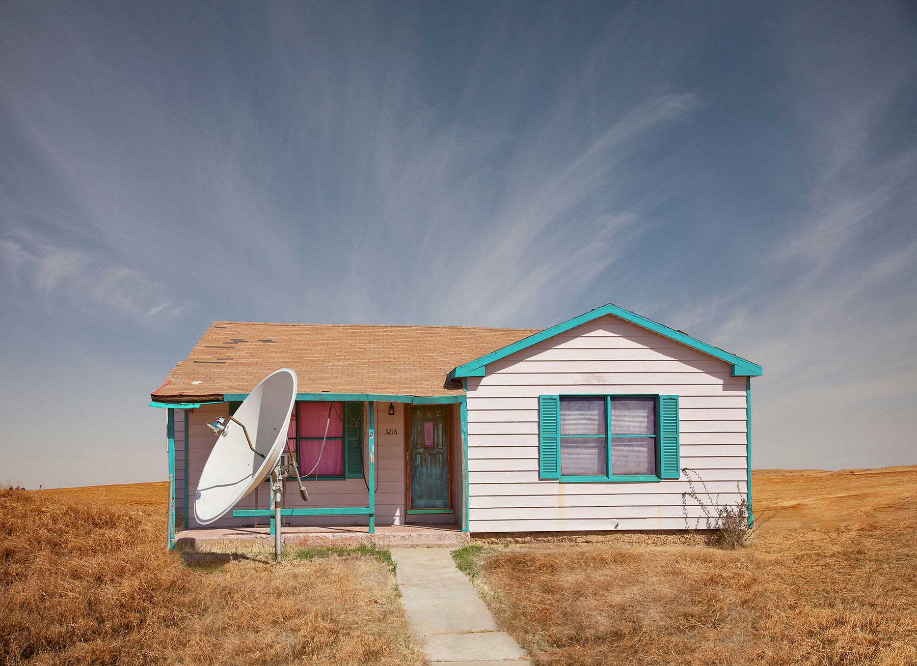 Archival Pigment print on photo rag paper Satellite House 2