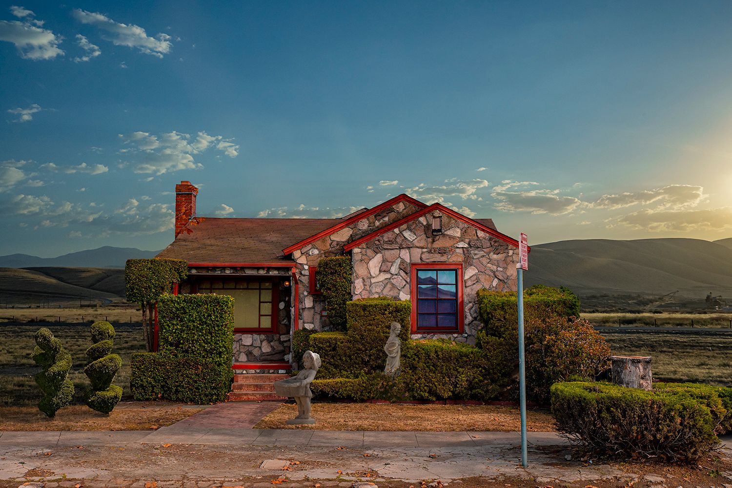 Archival Pigment print on photo rag paper Square Bush House