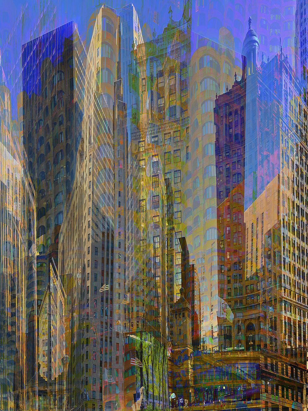 Dye Sublimation print on metal     40" x 30" ChicagoDream City