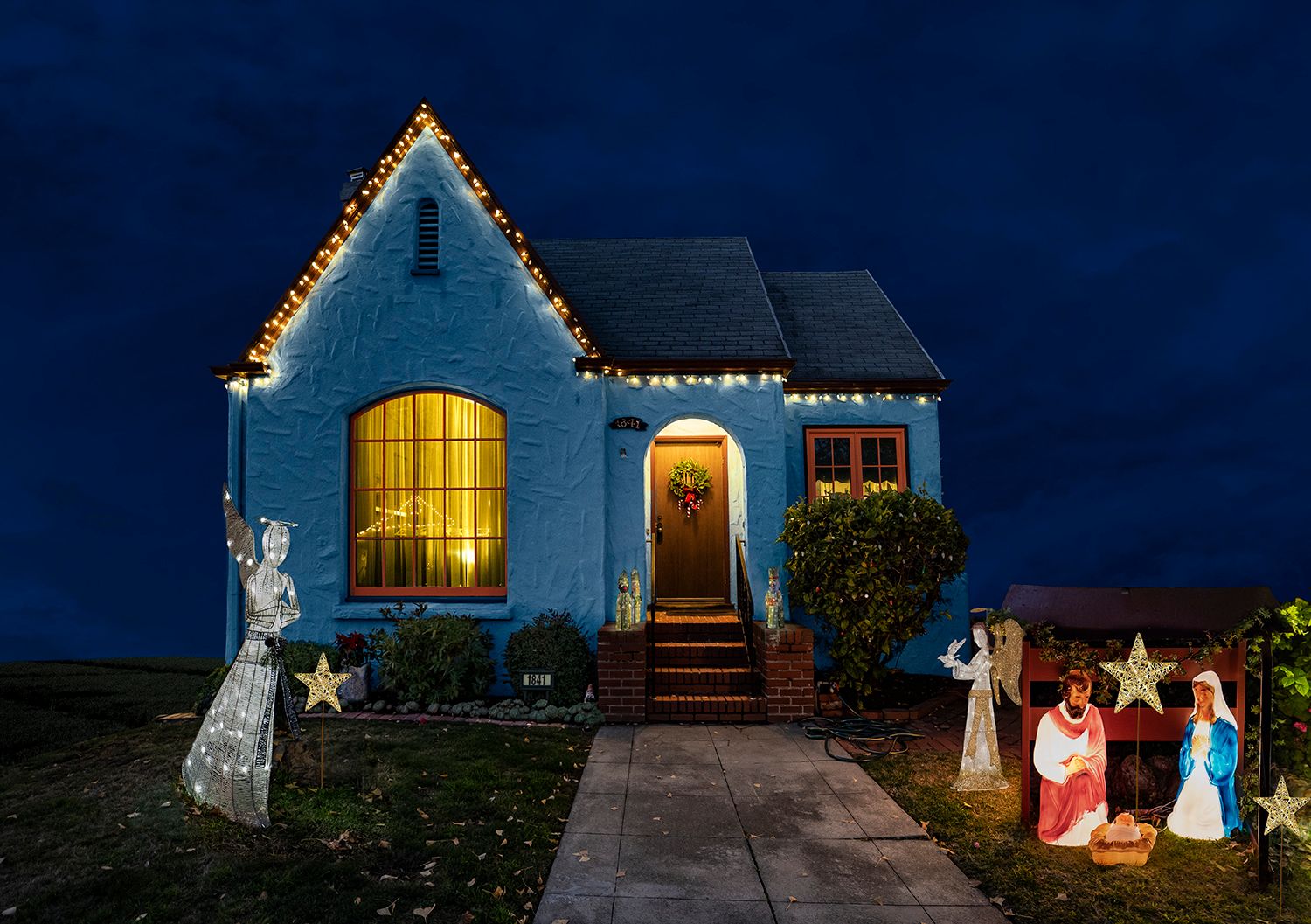 Archival Pigment print on photo rag paper from the Virtually No Place Like Home (for the Holidays) series We Three Kings House