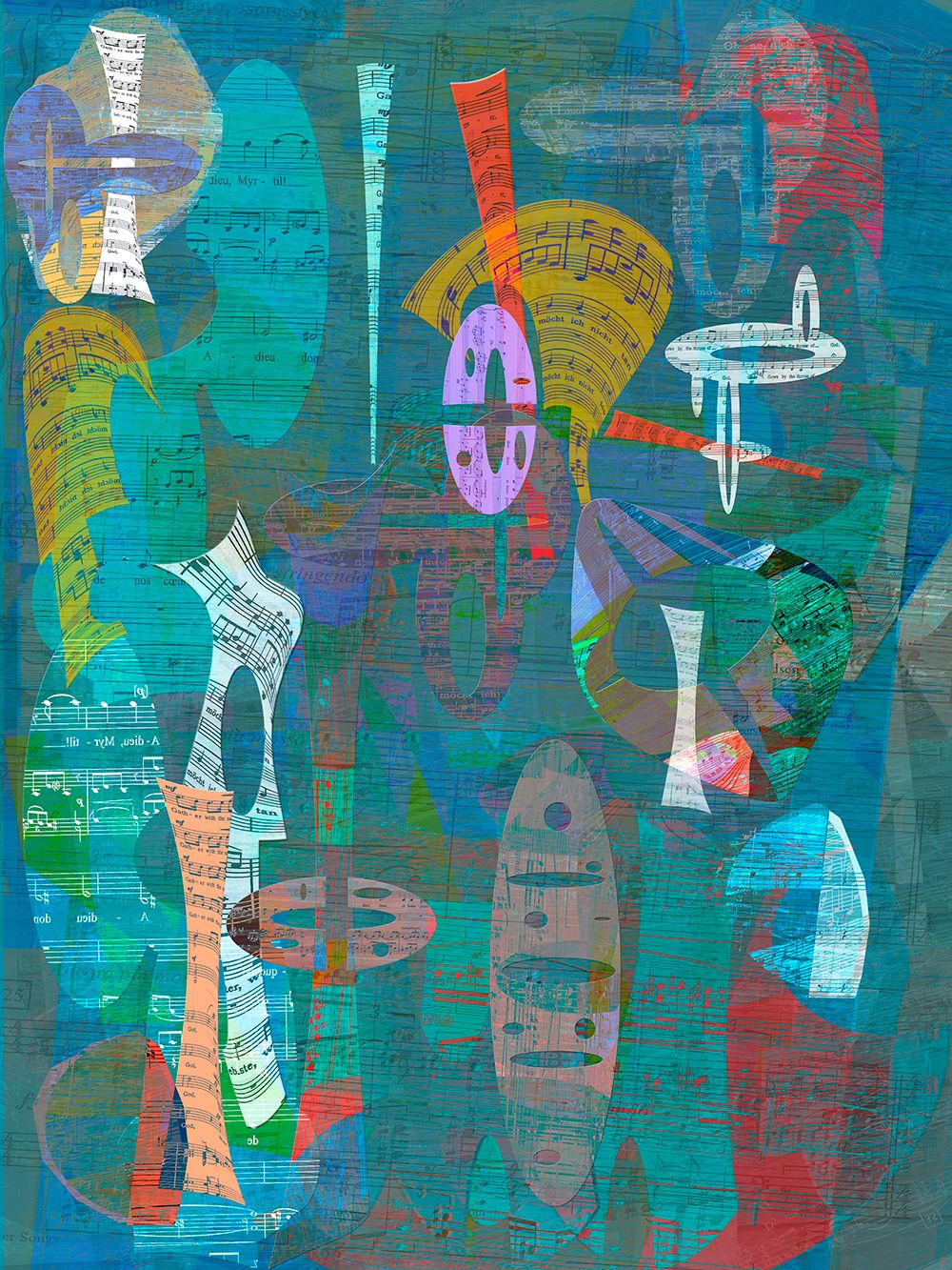 Archival Pigment print on  photo rag        
 40" x 30" How Can I Keep From Singing 3