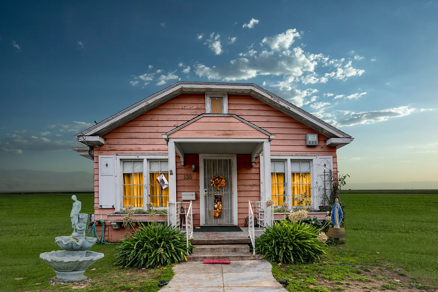Archival Pigment print on photo rag  paper Blue Fountain House