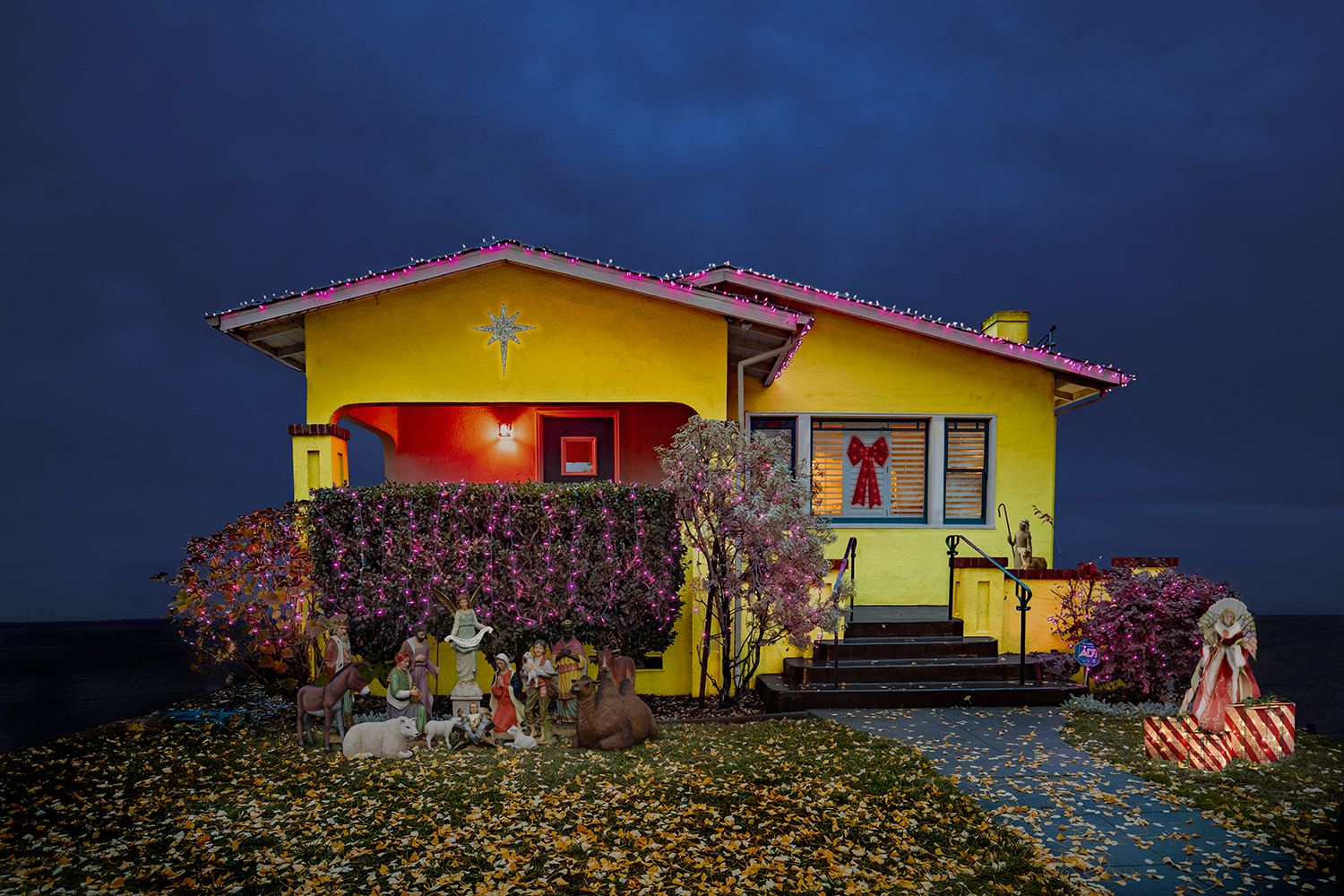 Archival Pigment print on photo rag paper from the Virtually No Place Like Home (for the Holidays) series Gloria House