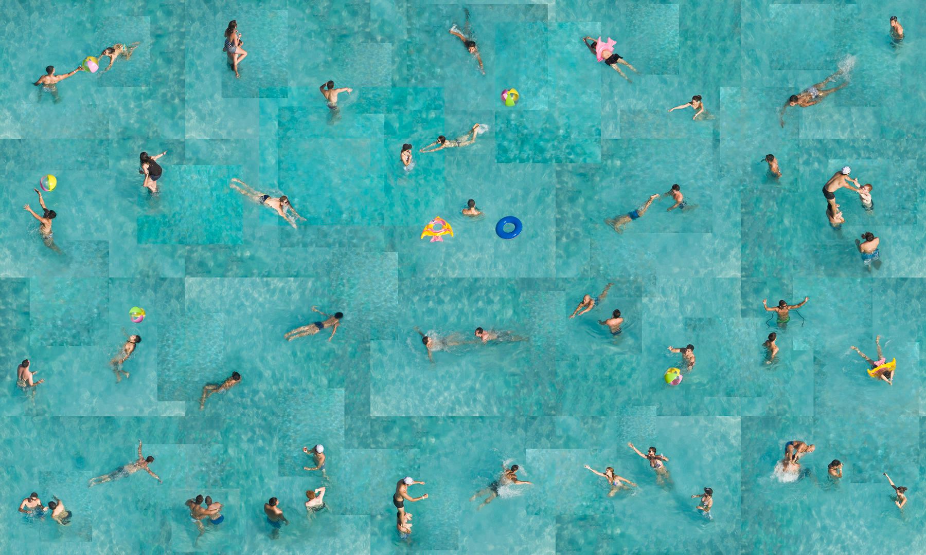 Archival Pigment print  42" x 70" Swim #9: Saltarello