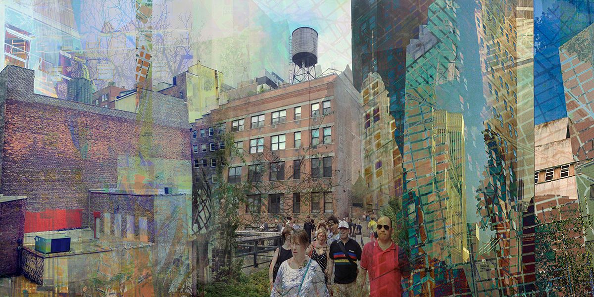 Dye Sublimation print on metal  20" x 40" Carol Gardens