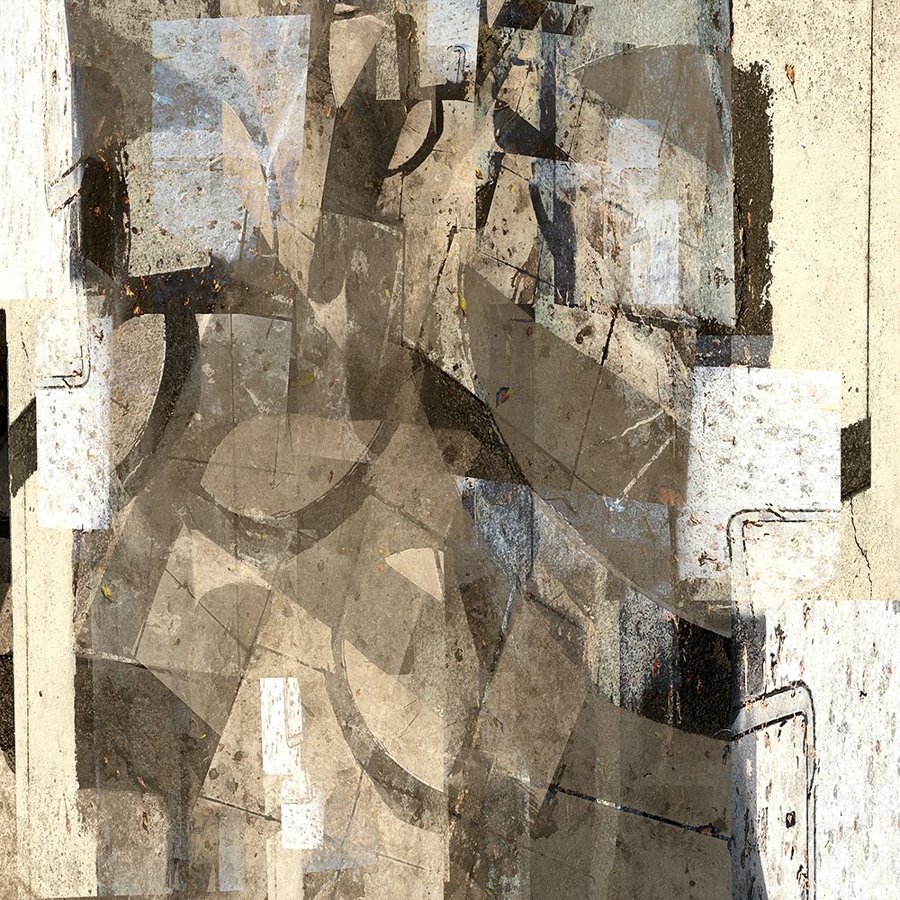 42" x 42"                                                                    Dye Sublimation print on metal Abstract/Concrete 1